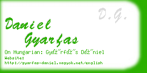 daniel gyarfas business card